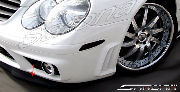 Custom Mercedes SL  Convertible Front Lip/Splitter (2006 - 2008) - $299.00 (Part #MB-011-FA)